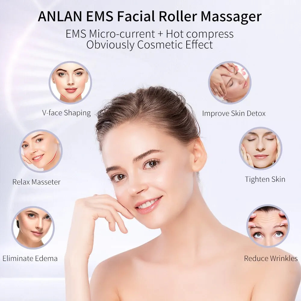 Rodillo facial eléctrico EMS