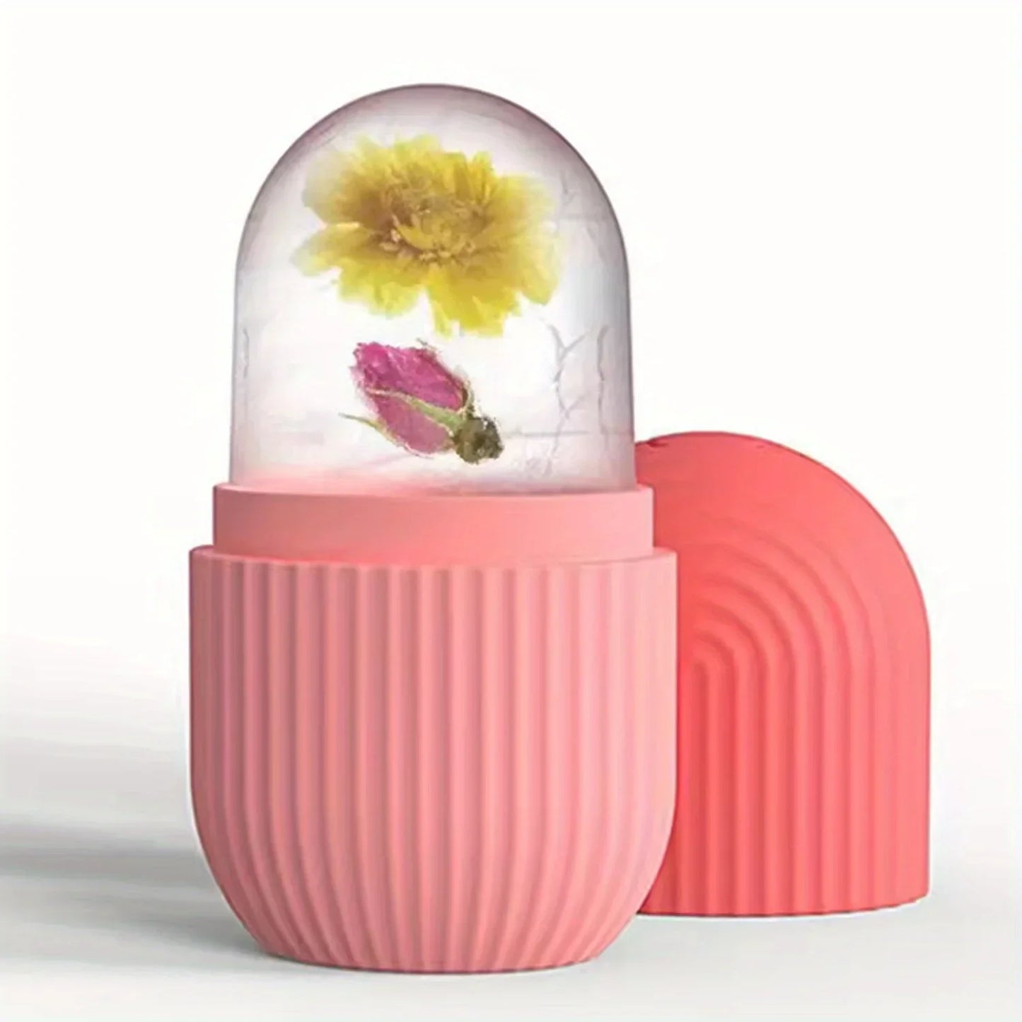 Molde de silicona para cubitos de hielo faciales de belleza facial