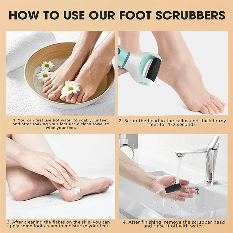 Herramienta eléctrica recargable para eliminar callos de los pies