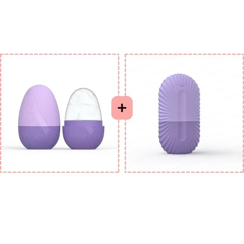 Juego de herramientas de belleza facial con rodillo de hielo