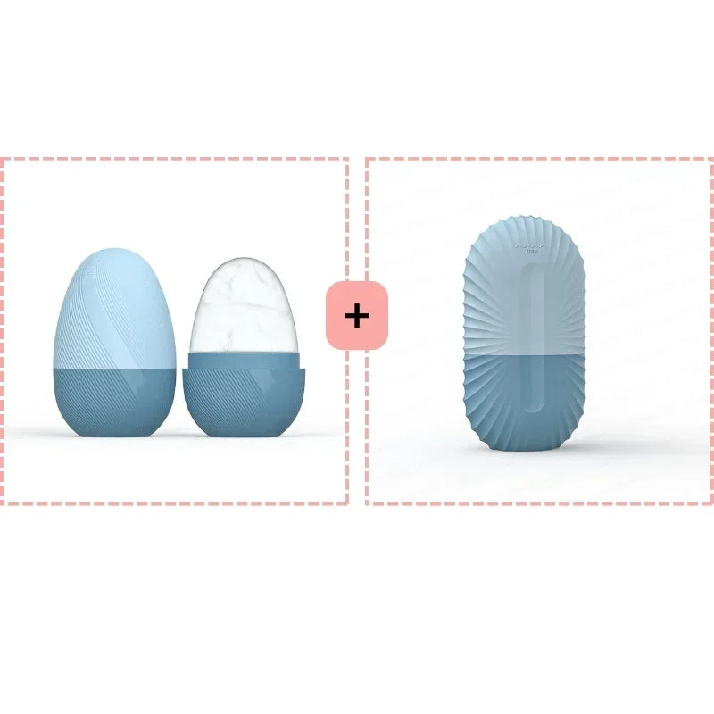 Juego de herramientas de belleza facial con rodillo de hielo