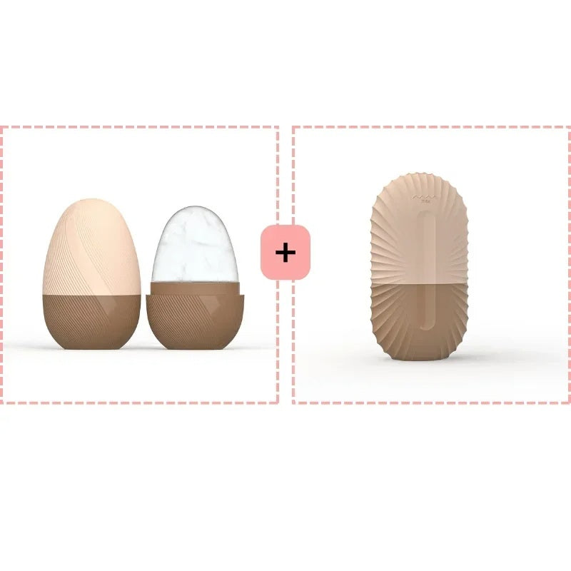 Juego de herramientas de belleza facial con rodillo de hielo